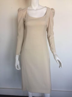 Estevez Off white bow back dress
