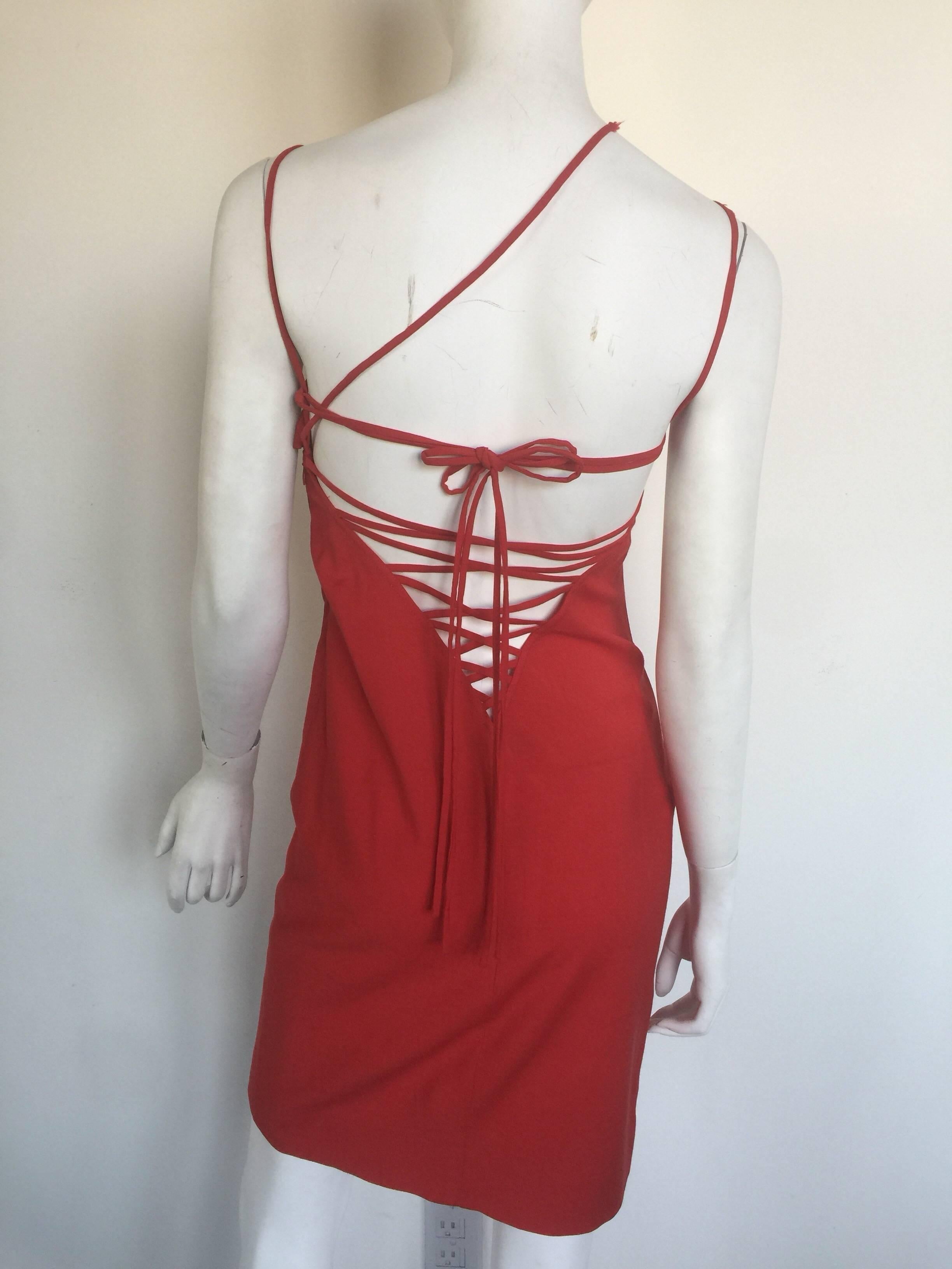 Women's or Men's Gianni Versace red mini dress  For Sale