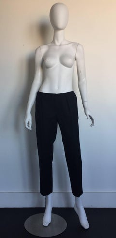 Yves Saint Laurent black cigarette pant