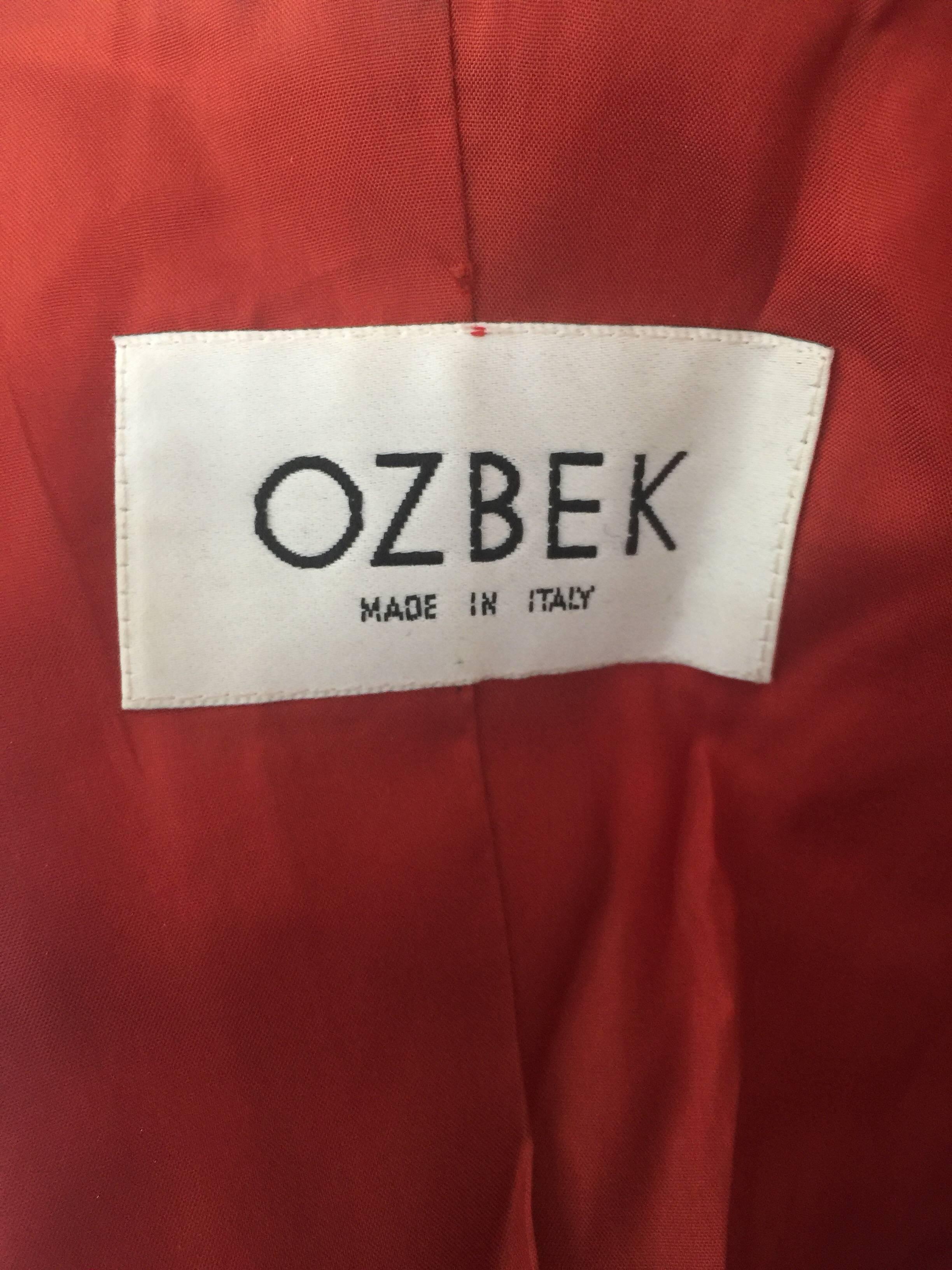 Ozbek red beaded vest For Sale 4