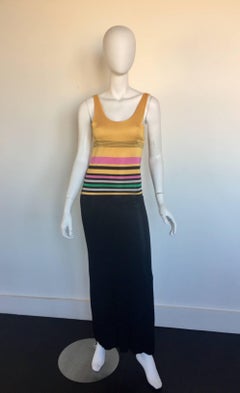 Sonia Rykiel stripped knit tank dress