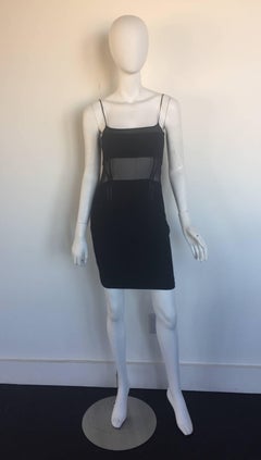 Gianni Versace sheer panel cutout mini dress