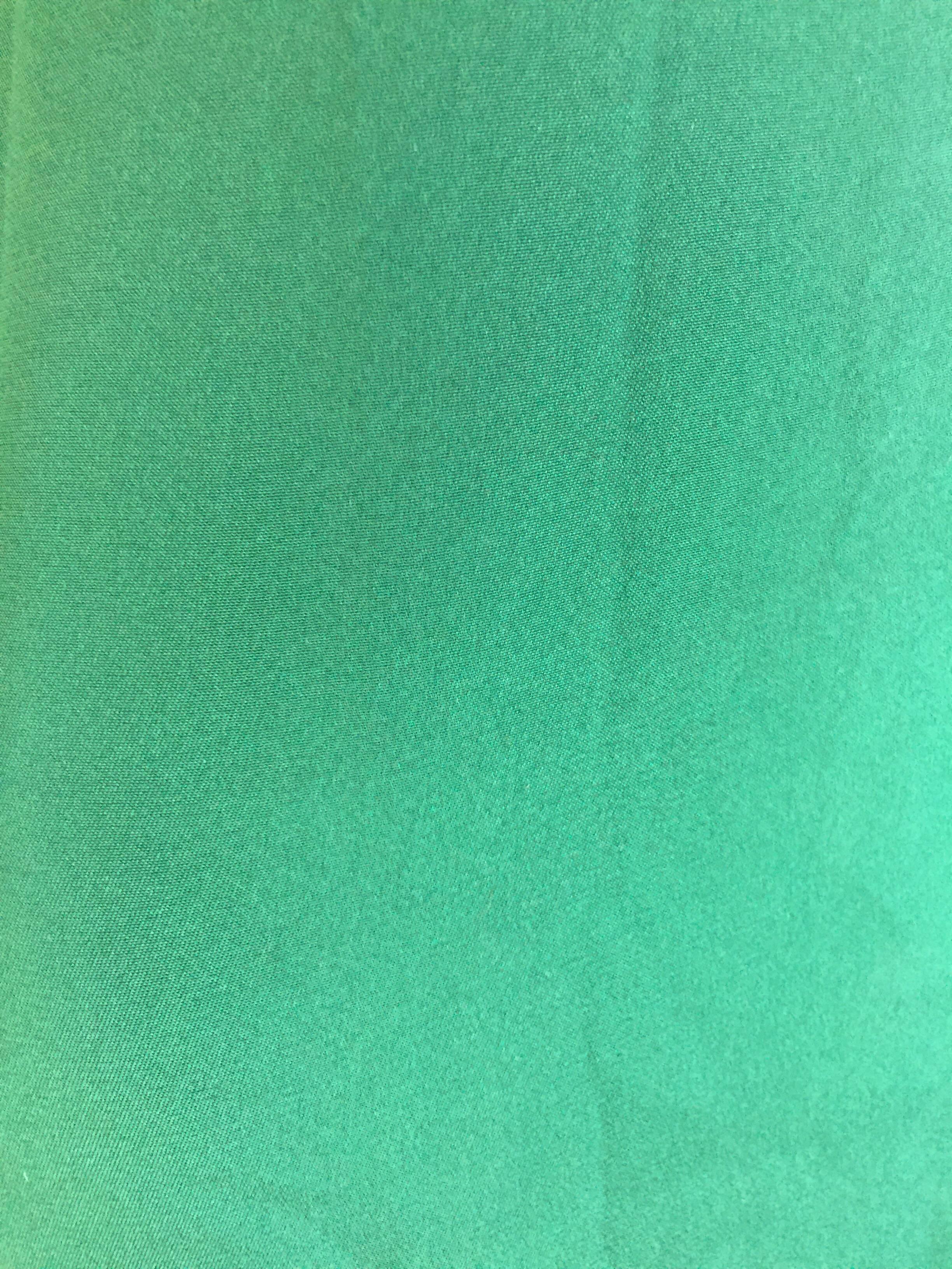 Oscar de la Renta velvet empire waist green silk gown  In Good Condition For Sale In New York, NY