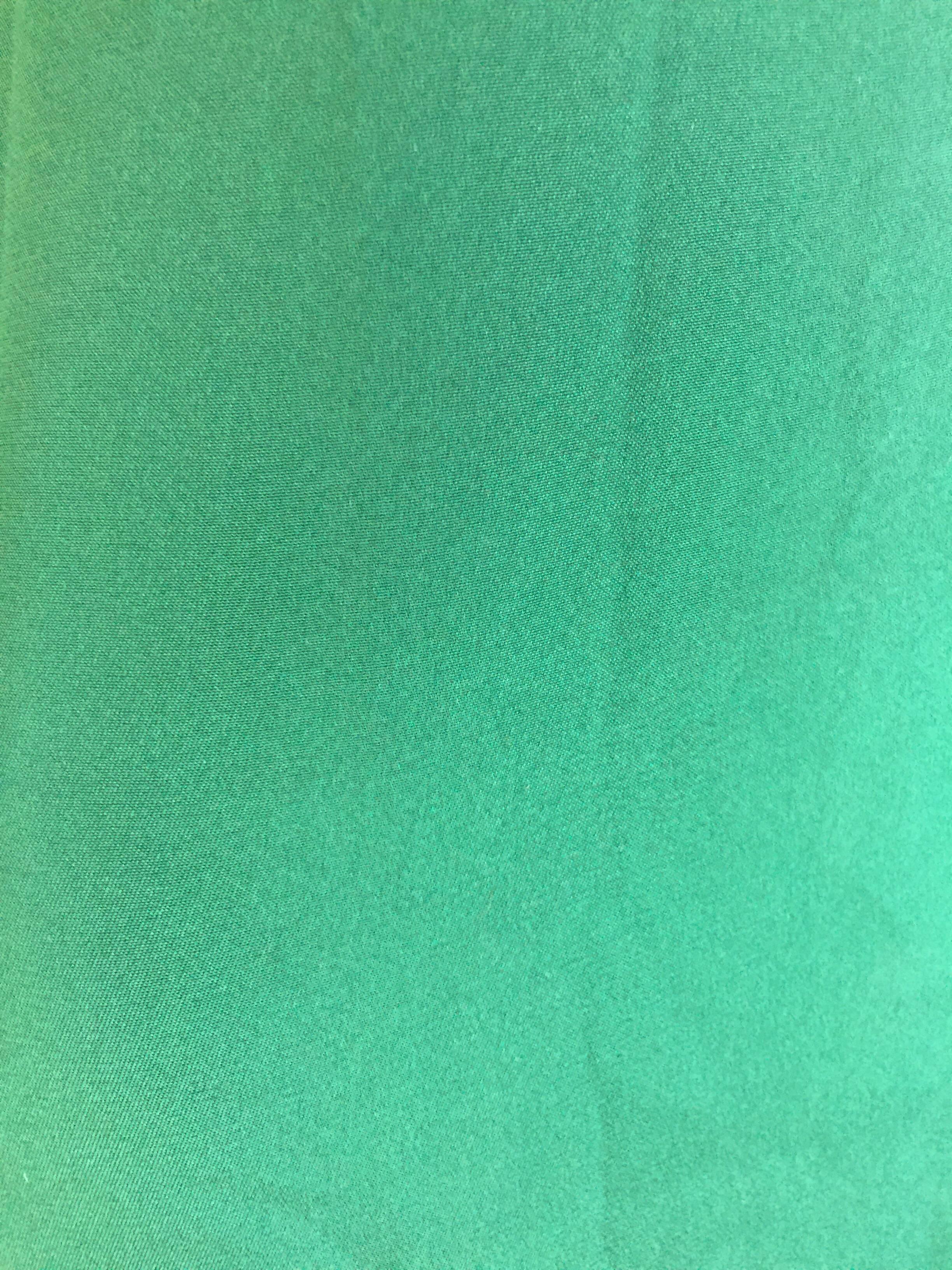 Oscar de la Renta velvet empire waist green silk gown In Good Condition For Sale In New York, NY