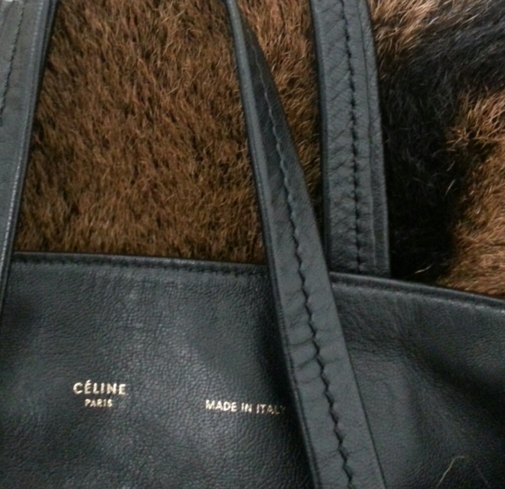 Celine Cabas Fur Vertical 4