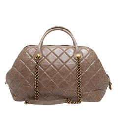 Chanel Castle Rock Bowler Quilted Leather