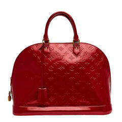 Louis Vuitton Givre Monogram Vernis Alma GM Bag For Sale at 1stDibs