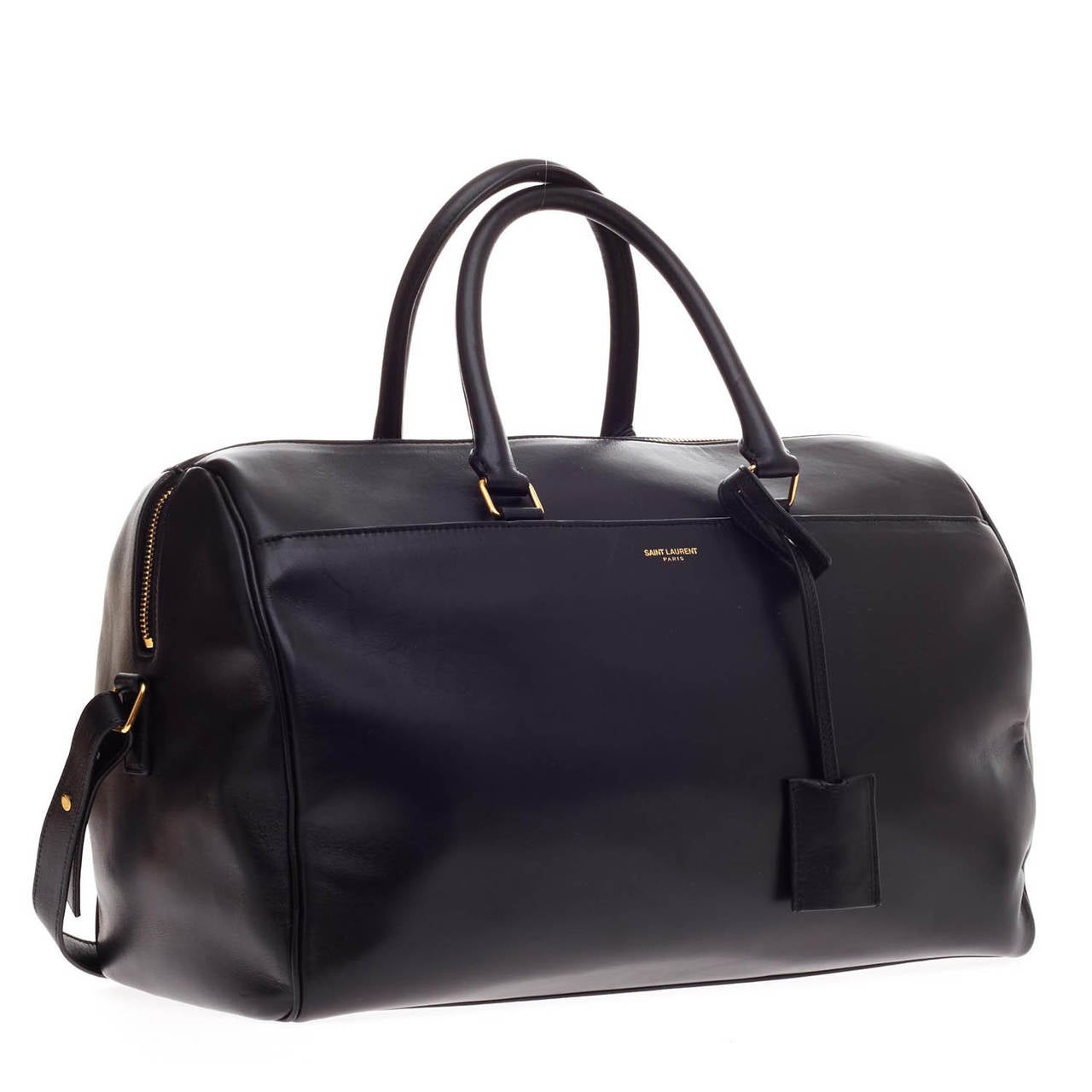 Saint Laurent Classic Duffle Leather Medium 12 In Good Condition In NY, NY