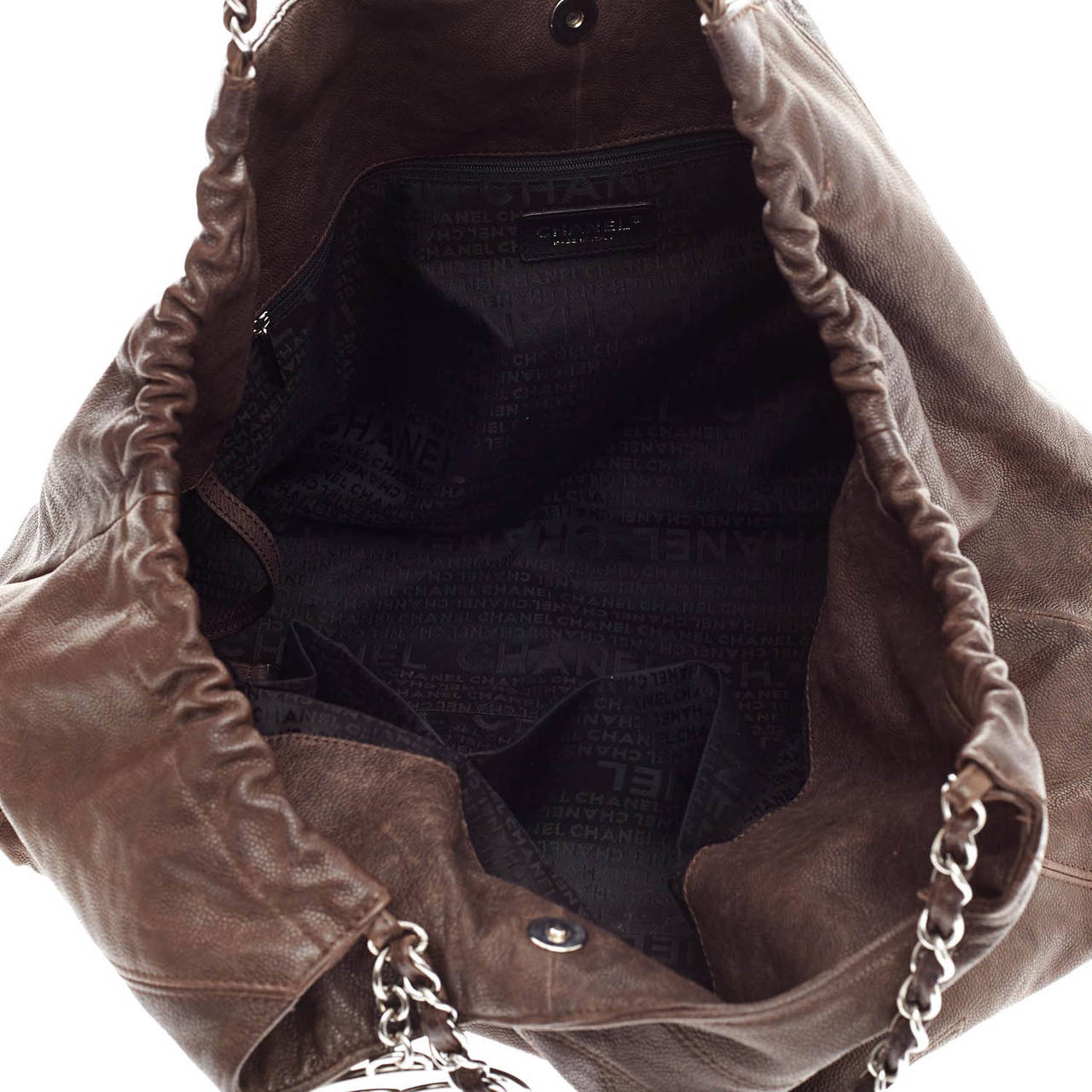 Chanel Coco Cabas CC Logo Distressed Caviar Extra Large 3