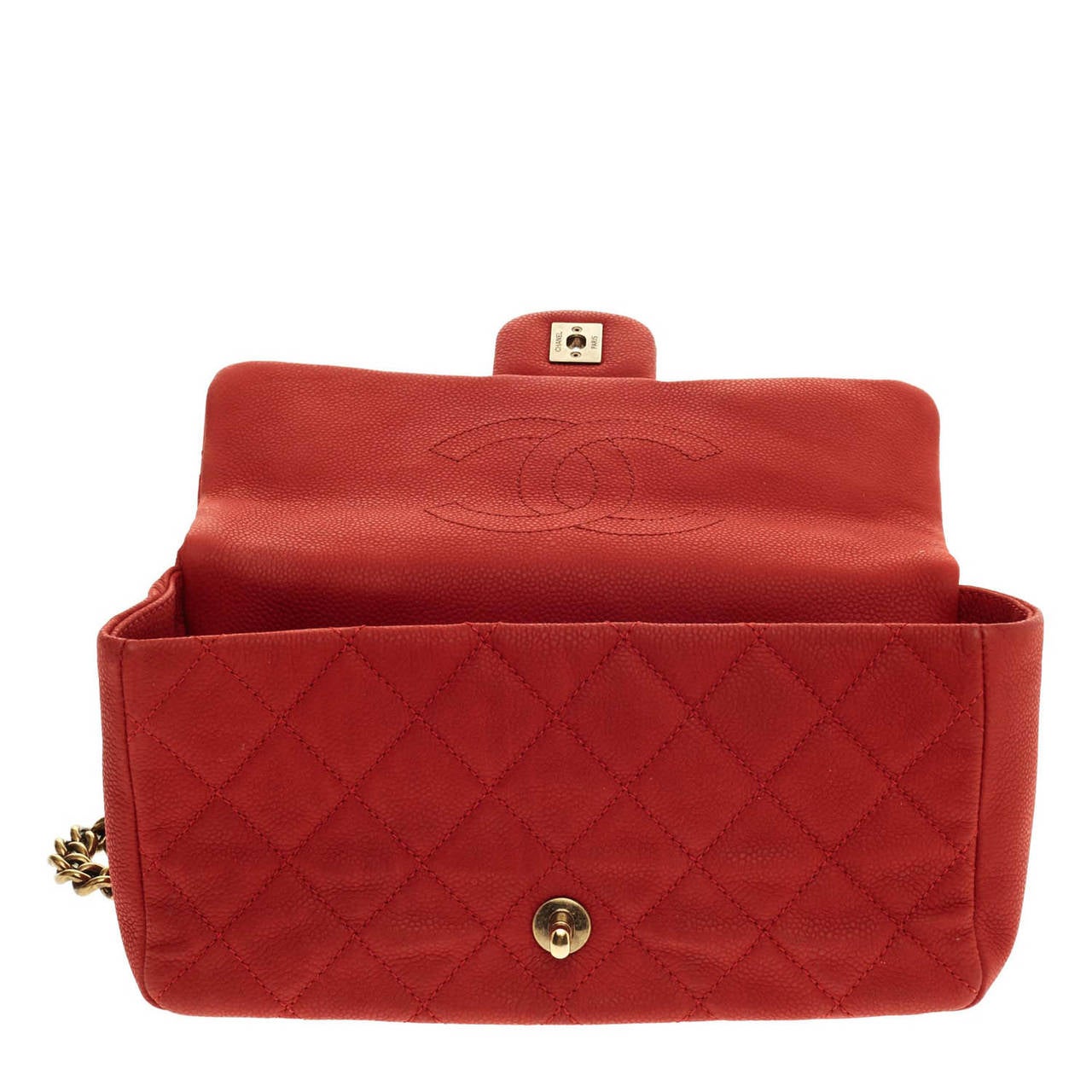 Chanel Chic Handle Flap Bag Quilted Caviar Small 2