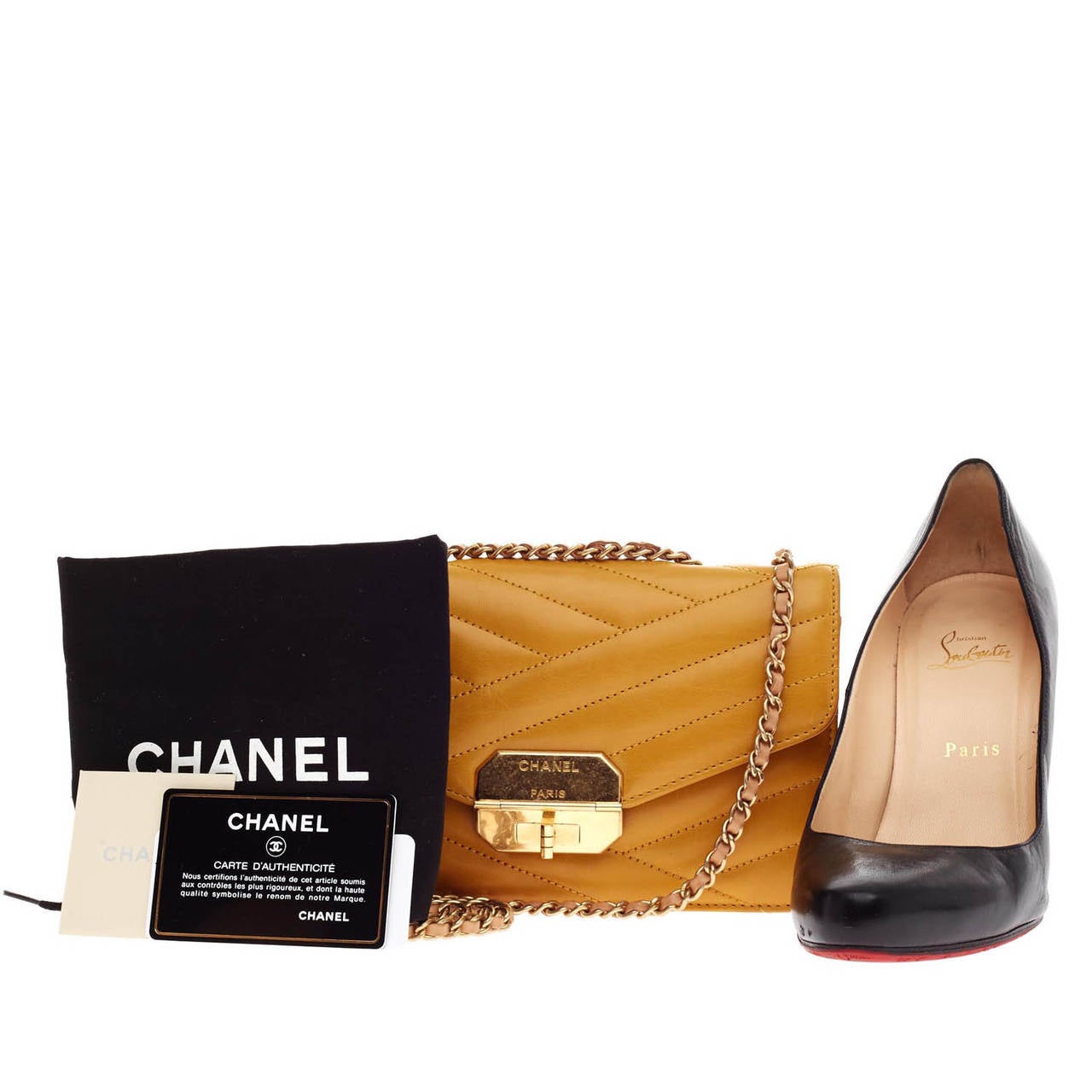 Chanel Gabrielle Flap Chevron Small