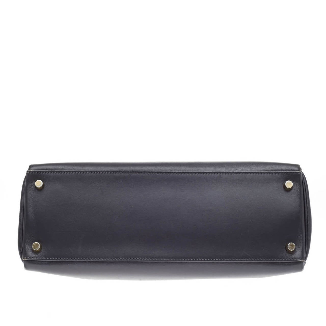 Hermes Kelly Retourne Ardoise Veau Box with Gold Hardware 32 at ...