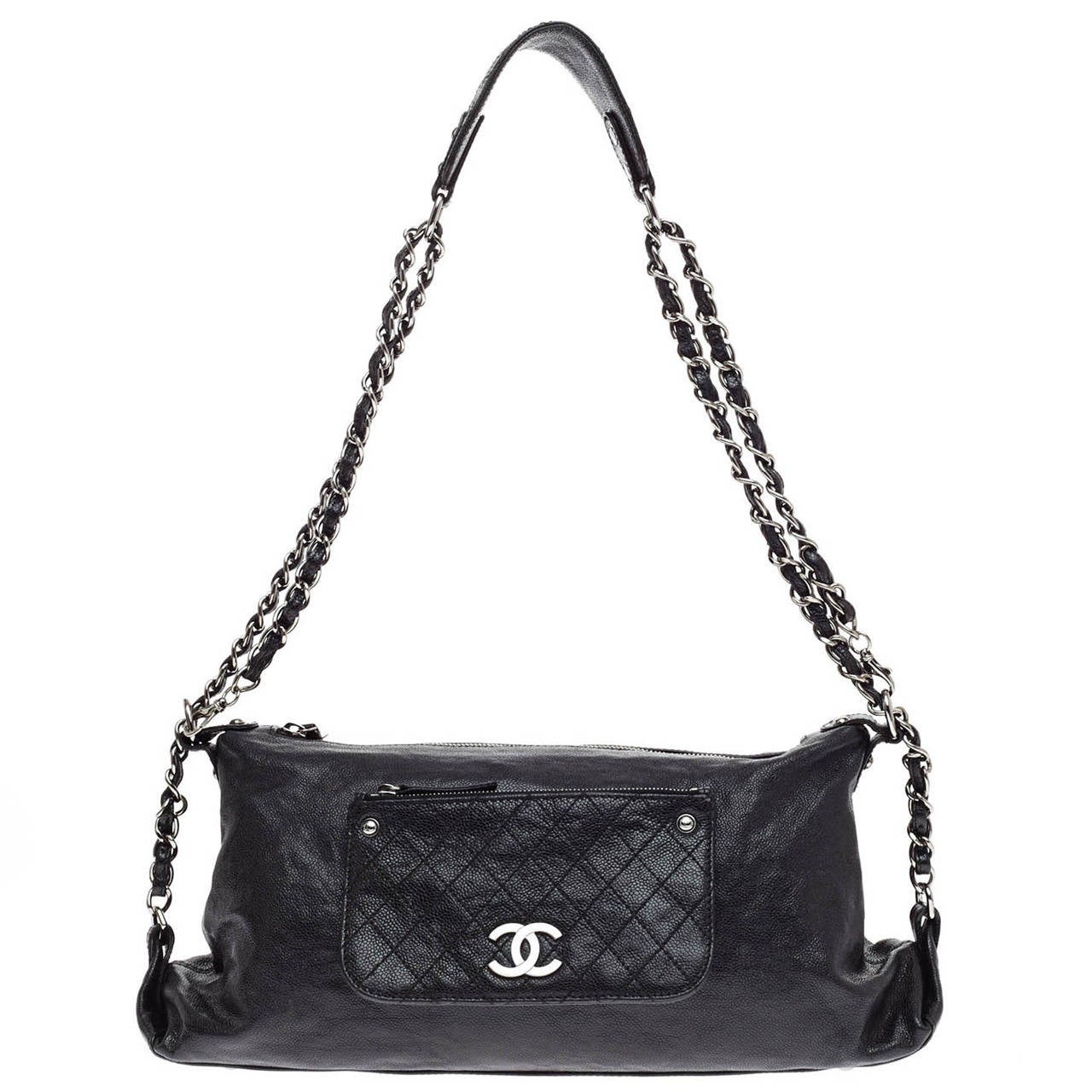 Chanel Pocket in the City Caviar Shoulder Bag