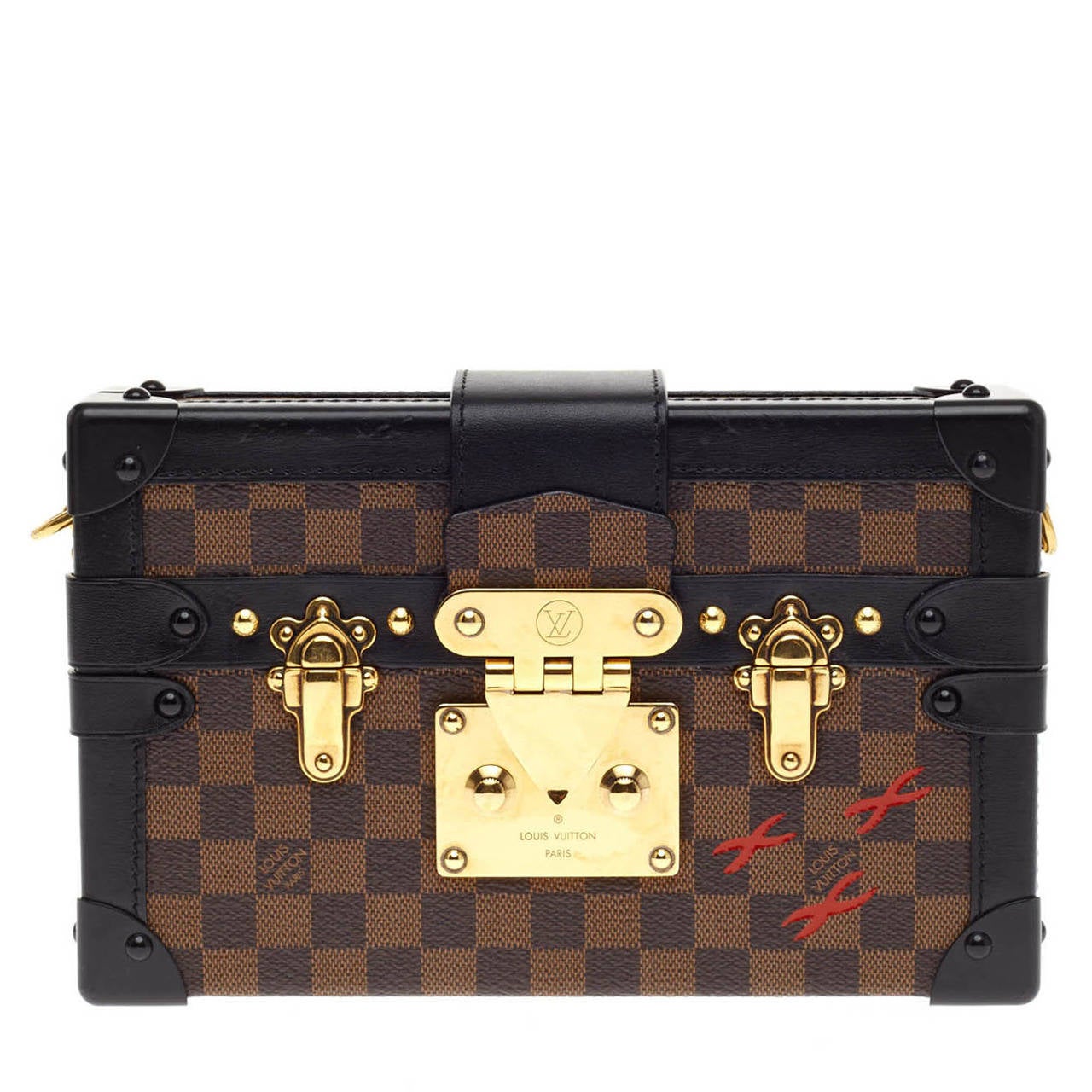 Louis Vuitton Petite Malle Handbag Limited Edition Tribal Print Leather For  Sale at 1stDibs