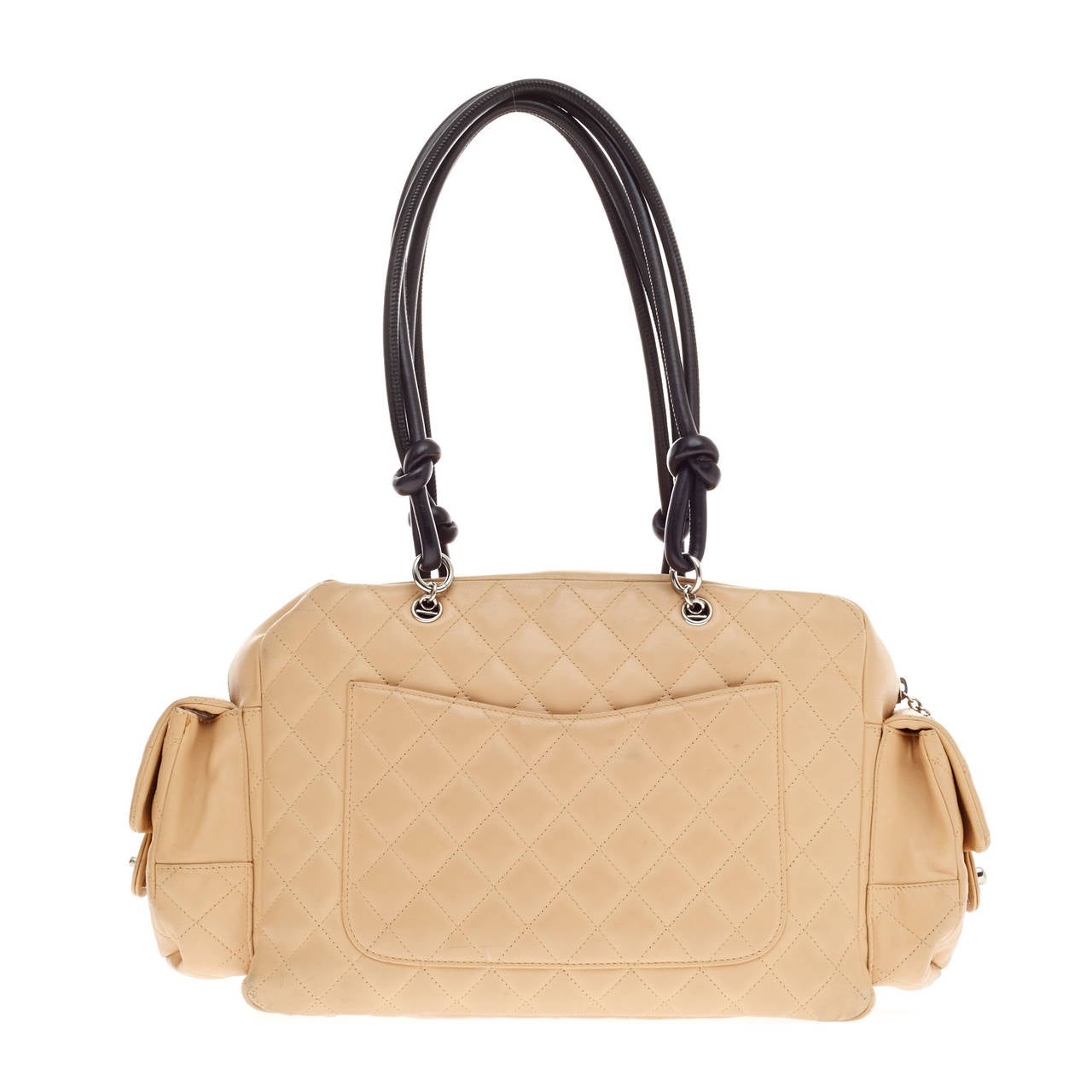 Chanel Cambon Multipocket Reporter Quilted Calfskin Medium at 1stDibs
