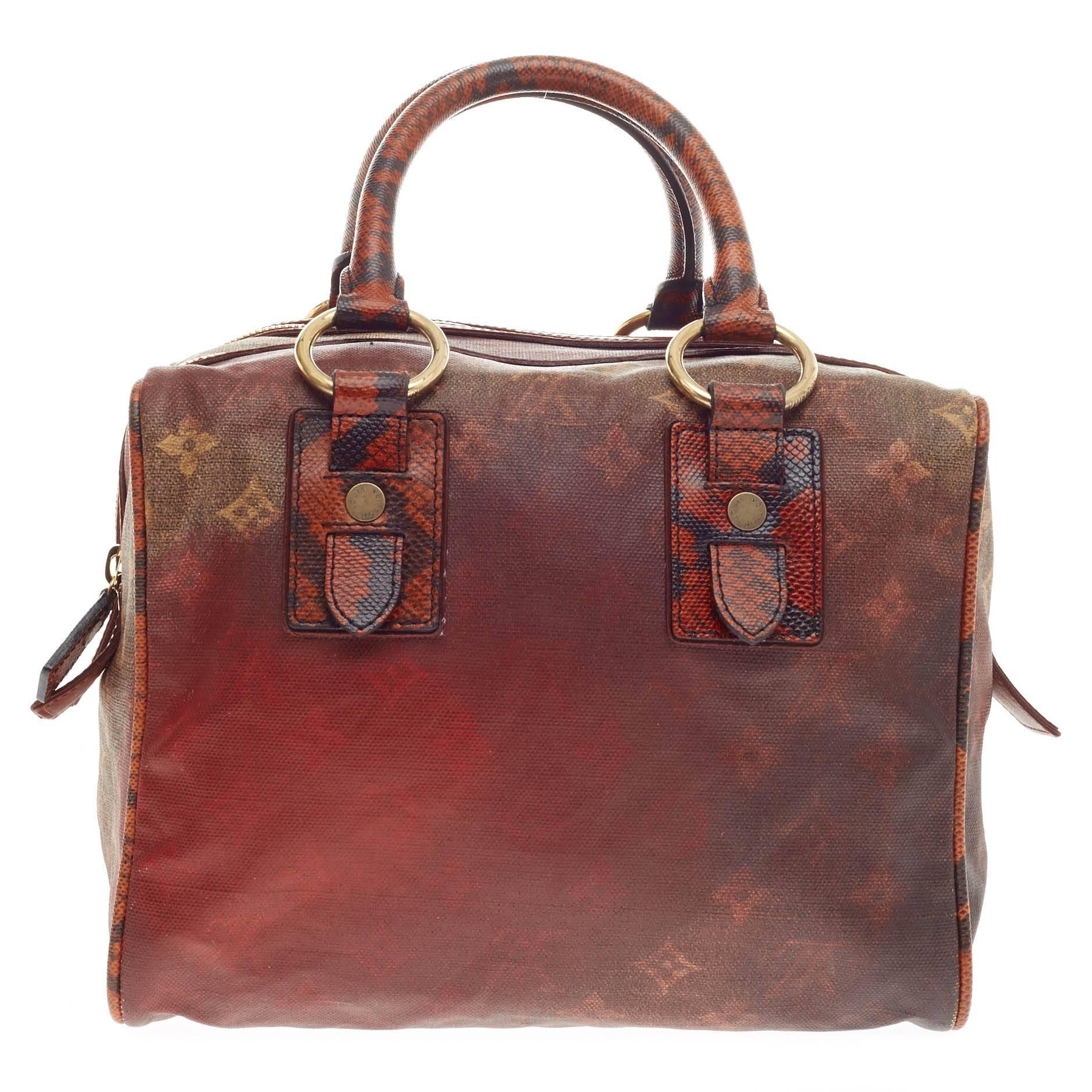 Women's or Men's Louis Vuitton Limited Edition Mancrazy Jokes Monogram Canvas and Snakeskin