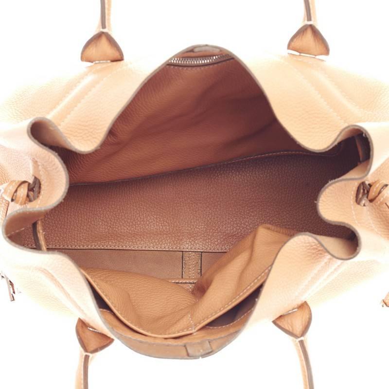 Tod's Classic D-Bag Tote Leather Medium In Good Condition In NY, NY