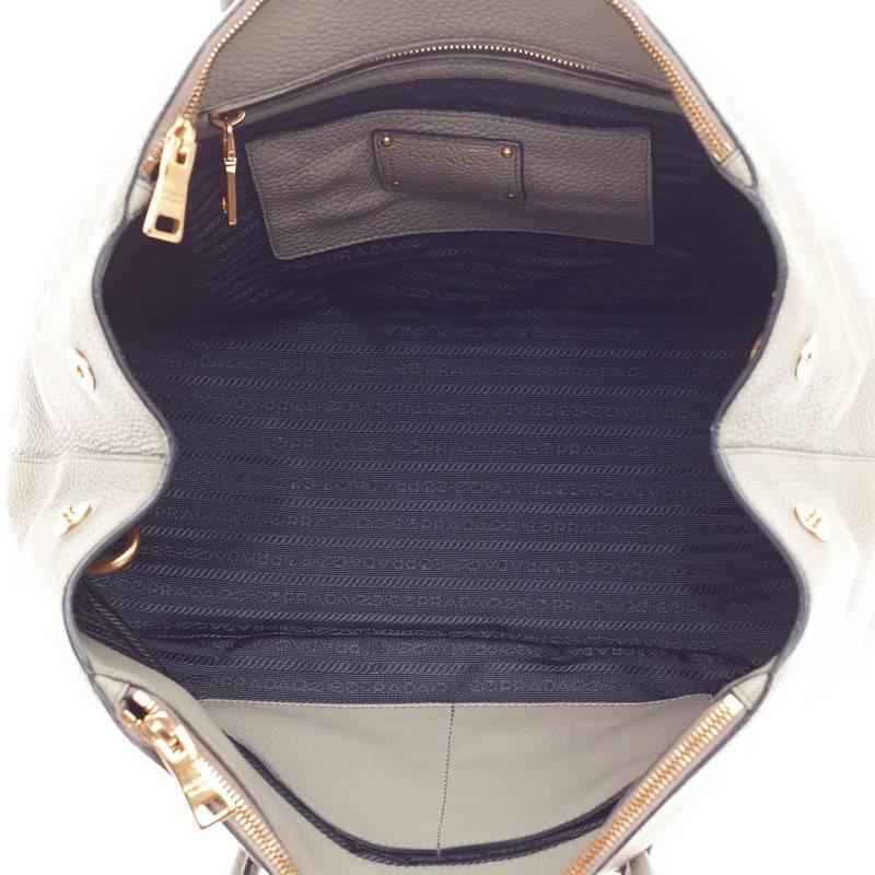 Prada Double Zip Convertible Tote Vitello Daino Large 1