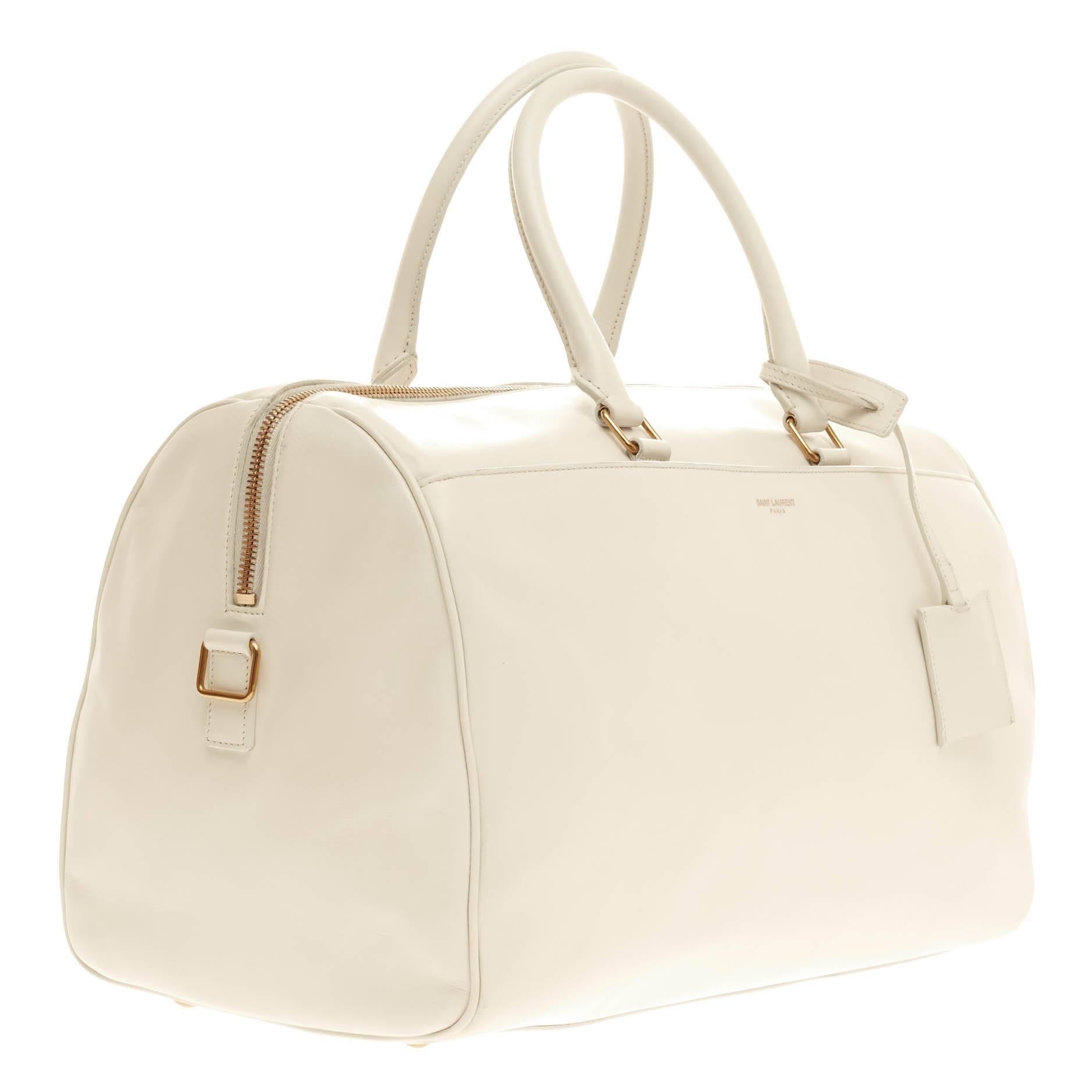 Saint Laurent Classic Duffle Leather 12 In Good Condition In NY, NY