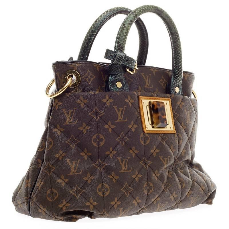 Louis Vuitton Limited Edition Exotique Monogram Etoile MM In Good Condition In NY, NY