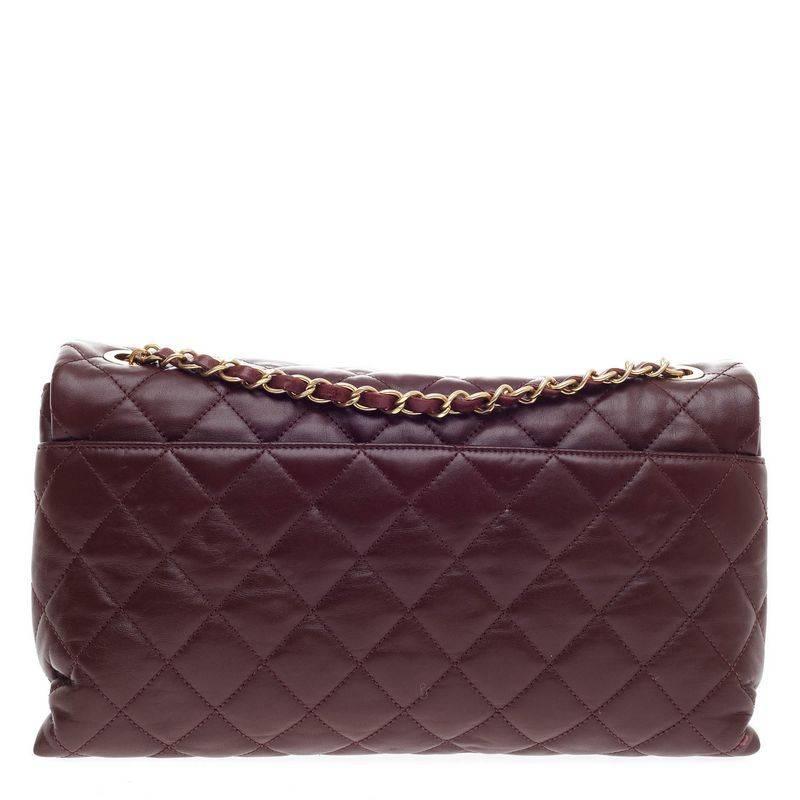 Women's Chanel Soft Elegance Flap Bag Distressed Calfskin Jumbo