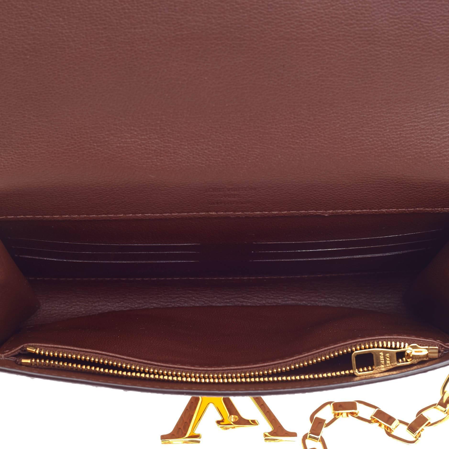 Louis Vuitton Chain Louise Clutch Python GM 3