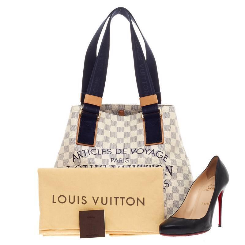 Louis Vuitton Limited Edition Articles de Voyage Beach Cabas Damier PM at 1stdibs