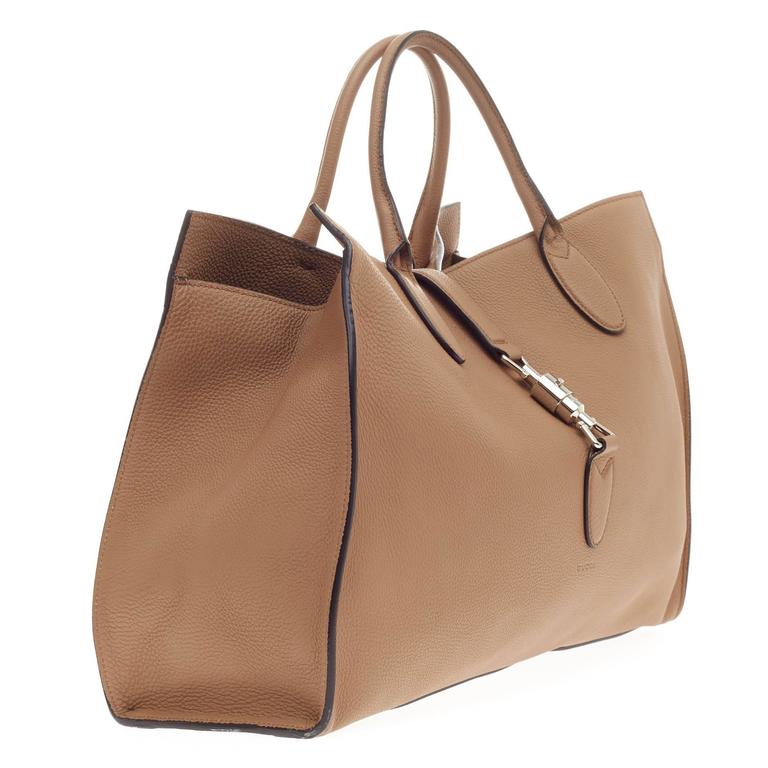 Gucci Jackie Soft Tote Pebbled Leather Large at 1stDibs gucci jackie tote