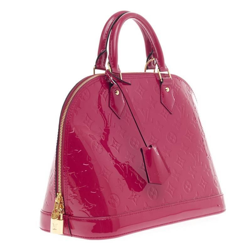 Louis Vuitton Alma Monogram Vernis PM In Good Condition In NY, NY