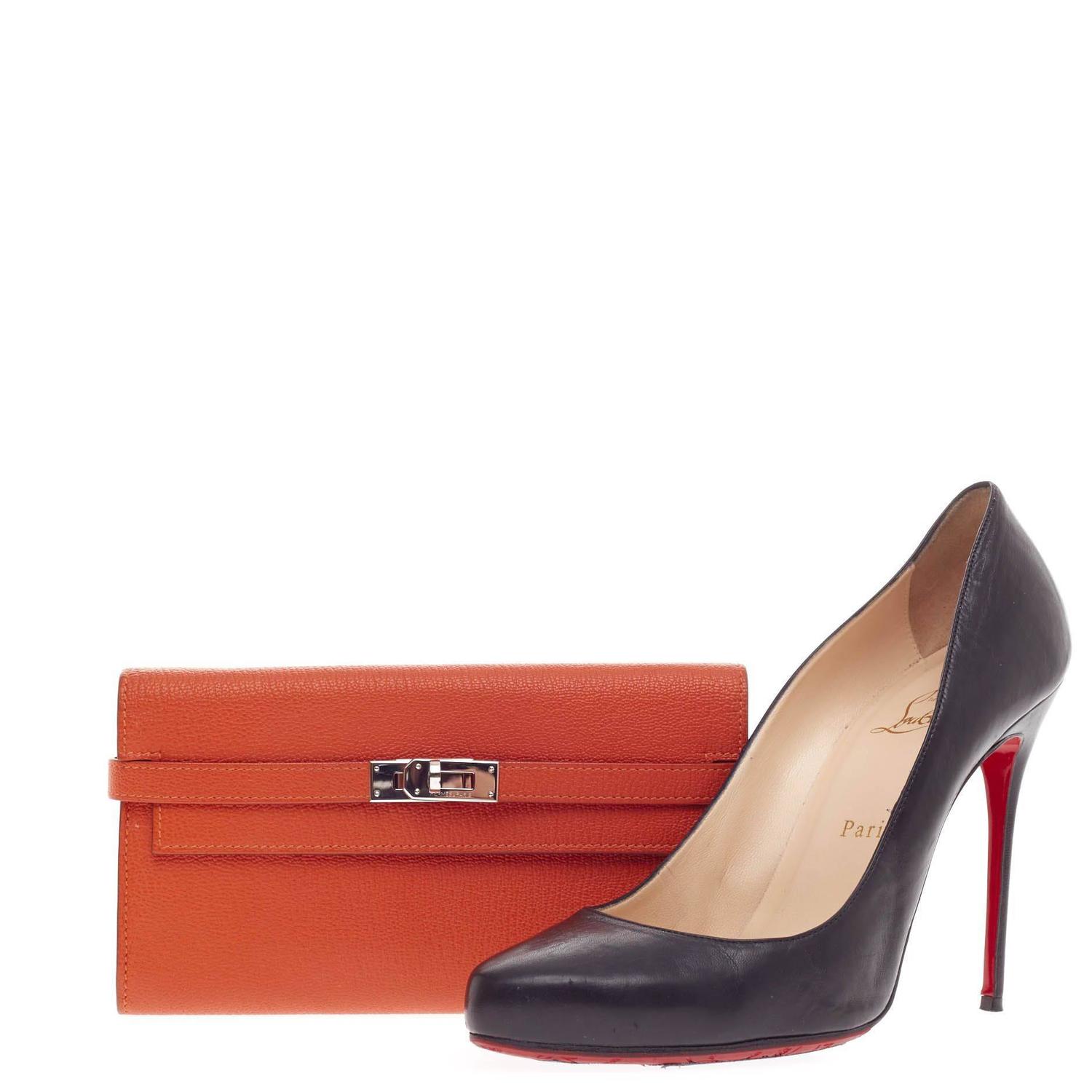 replica hermes wallet - Hermes Kelly Wallet Chevre Mysore Long For Sale at 1stdibs