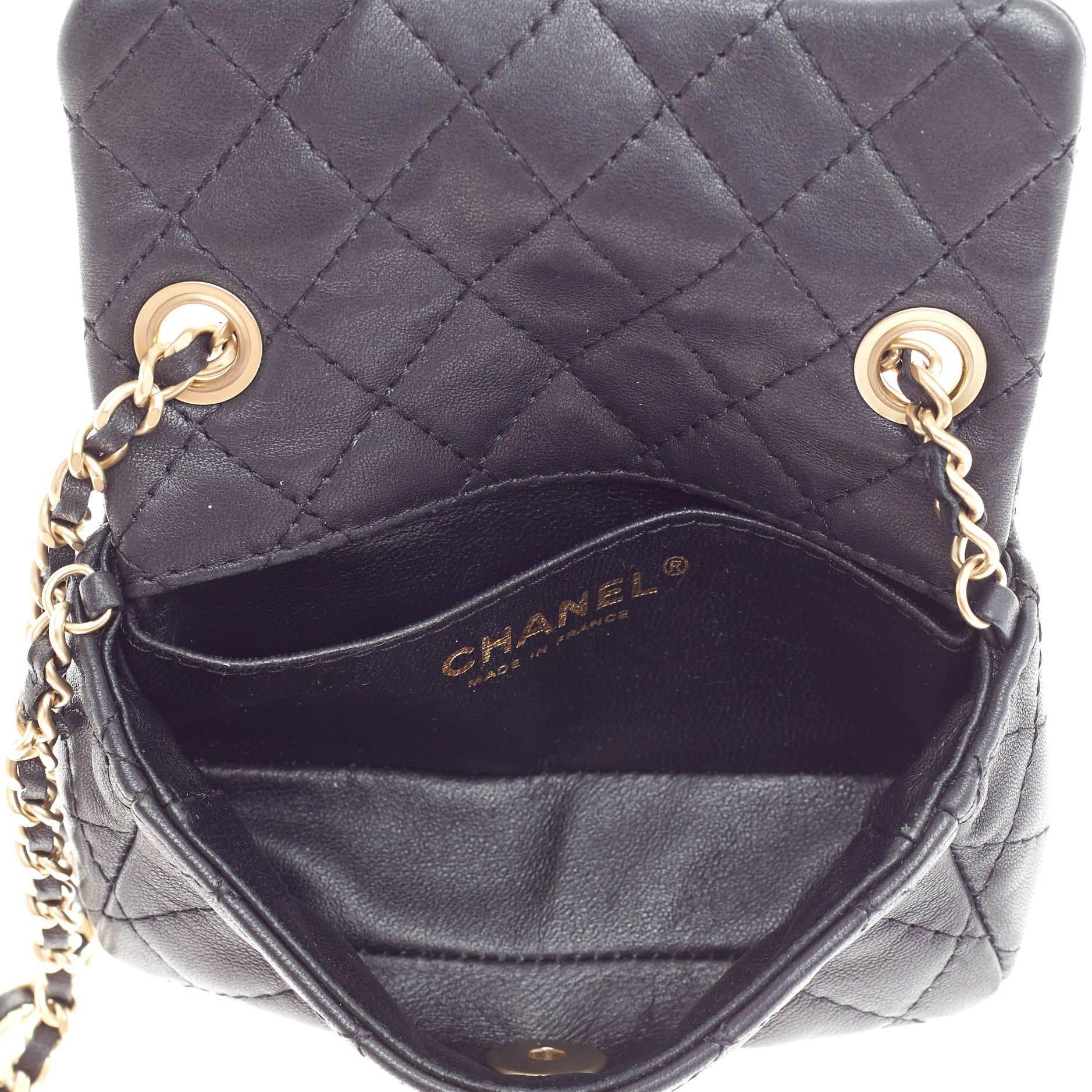 Chanel Precious Jewel Flap Quilted Lambskin Extra Mini 3