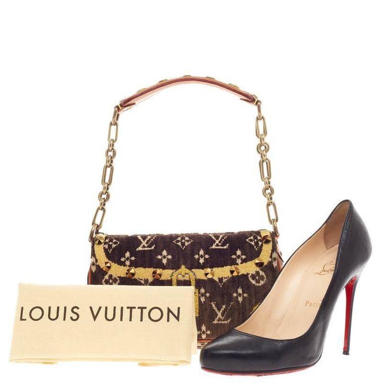 Louis Vuitton Trompe L&#39;Oeil Pochette Monogram Velvet at 1stdibs