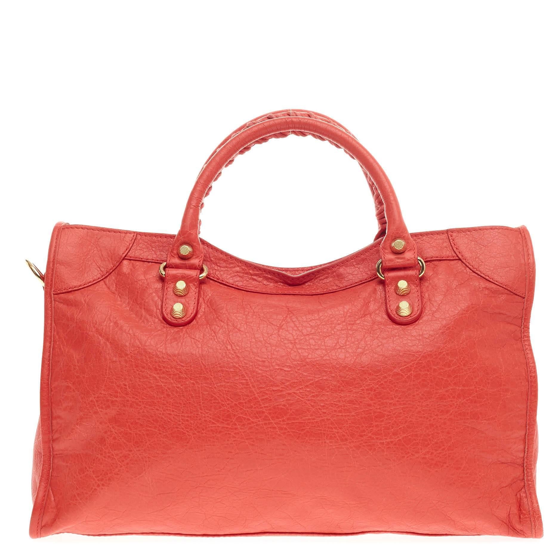 Balenciaga City Giant Nieten Leder Medium für Damen oder Herren