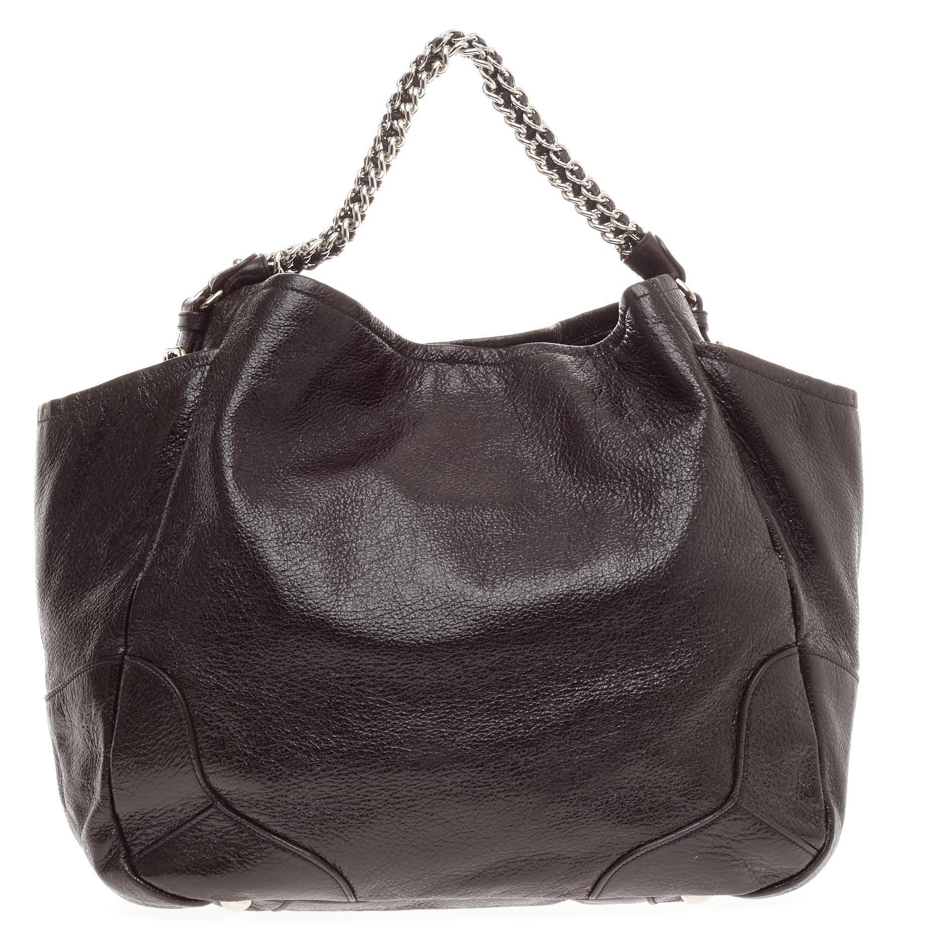 prada hobo chain bag