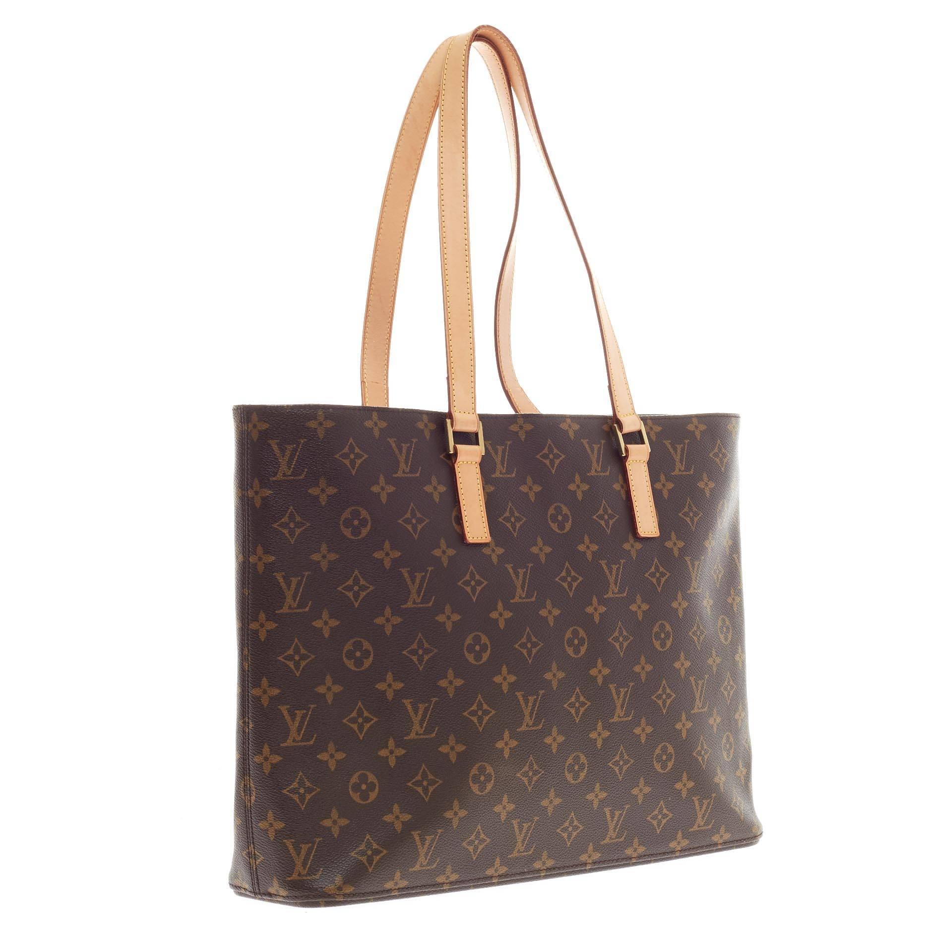 Louis Vuitton Luco Tote Monogramm Segeltuch im Zustand „Gut“ in NY, NY