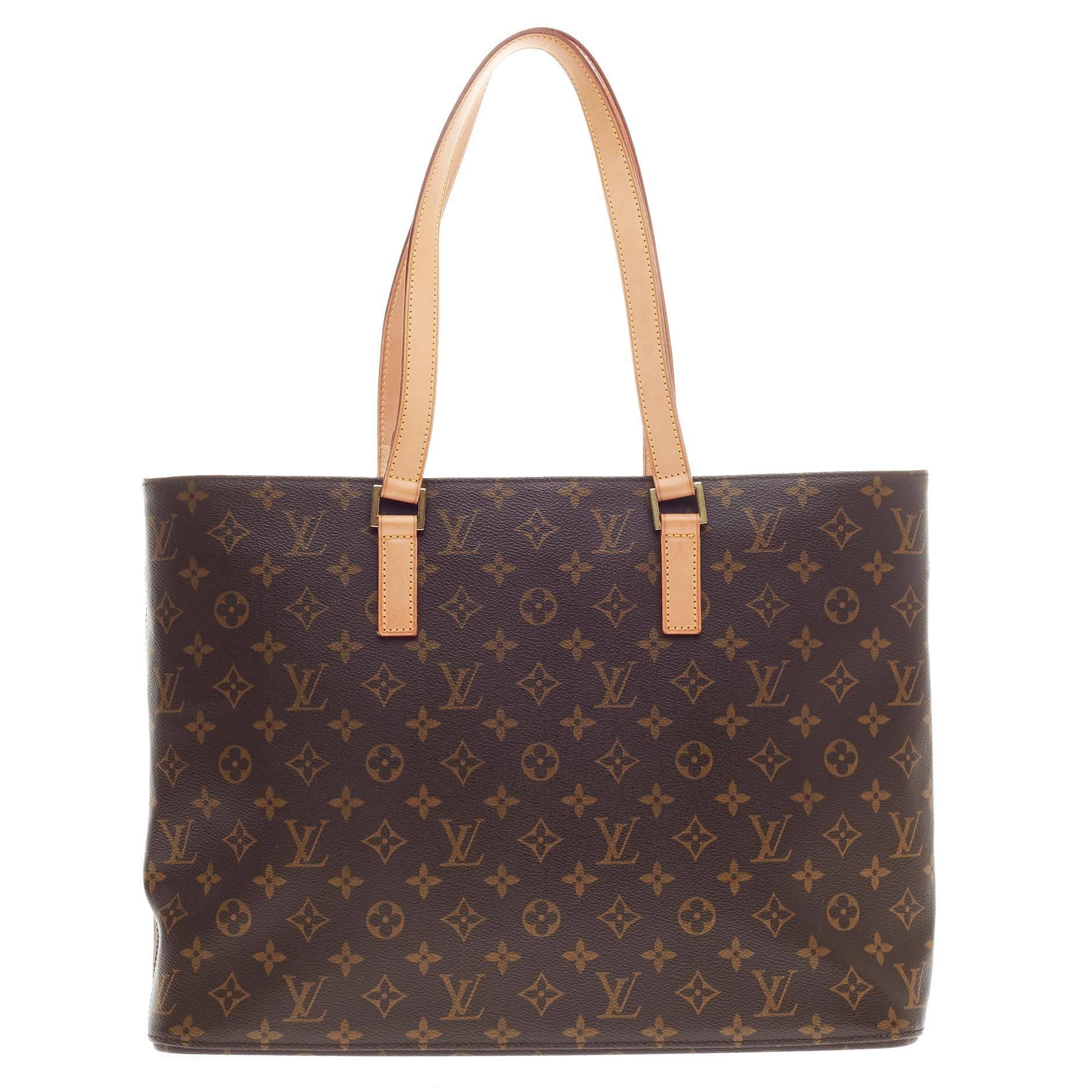 Louis Vuitton Luco Tote Monogramm Segeltuch für Damen oder Herren