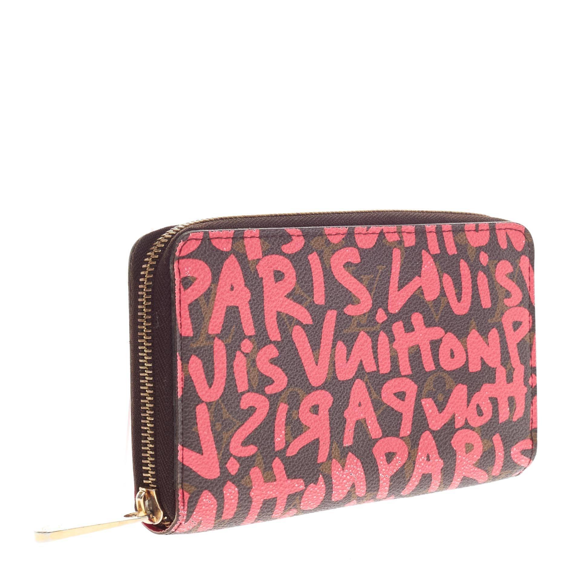Pink Louis Vuitton Zippy Wallet Limited Edition Monogram Canvas