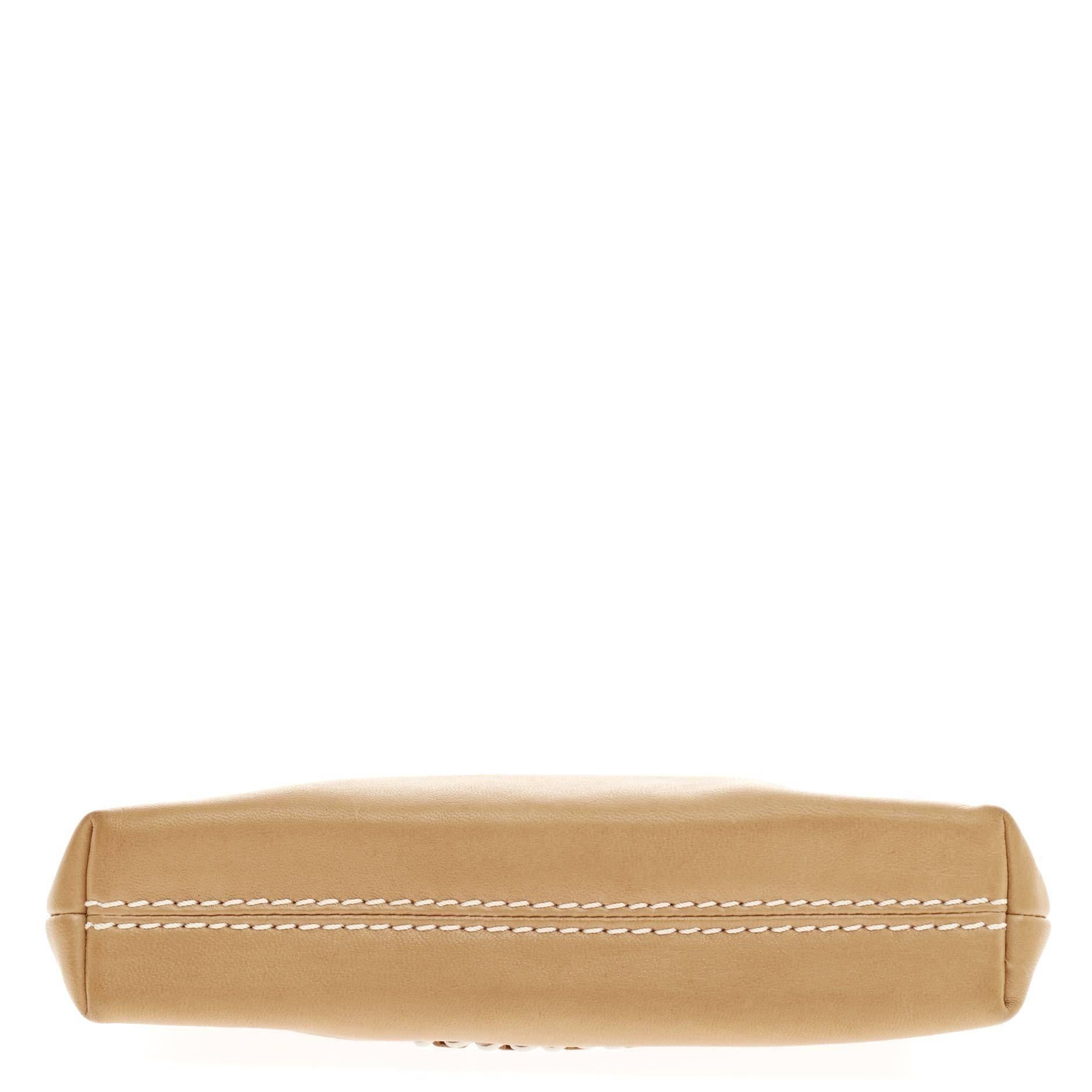 Chanel Lax Pochette Leather In Good Condition In NY, NY