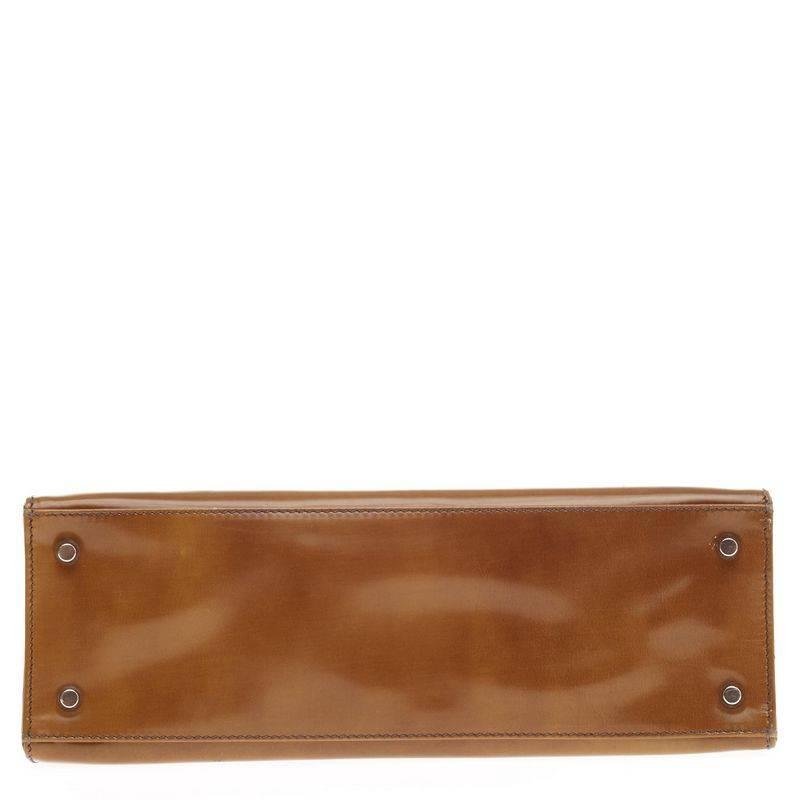 Prada Frame Handle Bag Spazzolato Leather Small at 1stdibs