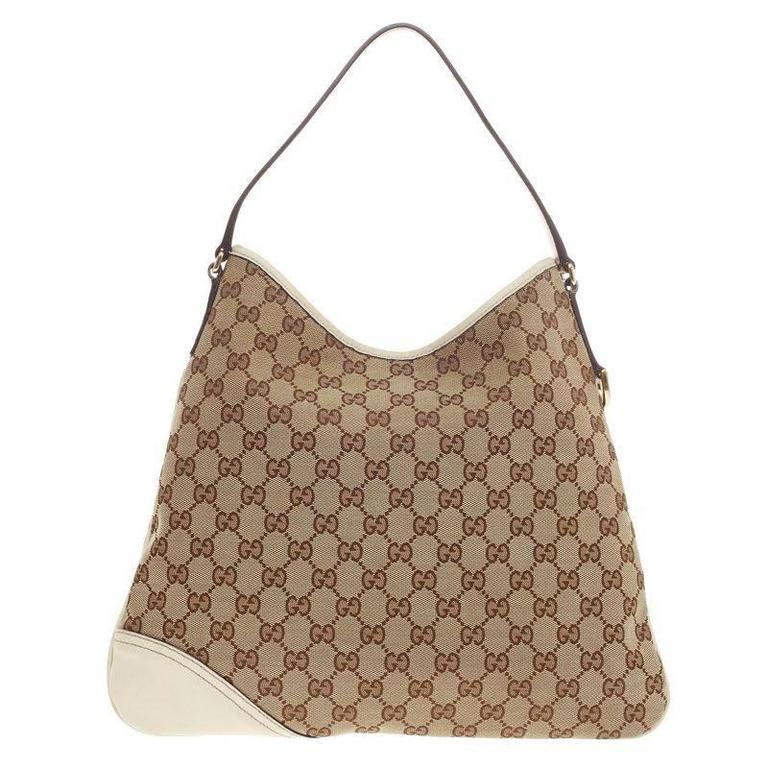 Gucci Nw Britt Hobo GG Canvas Medium Shoulder Hobo Handbag Vintage