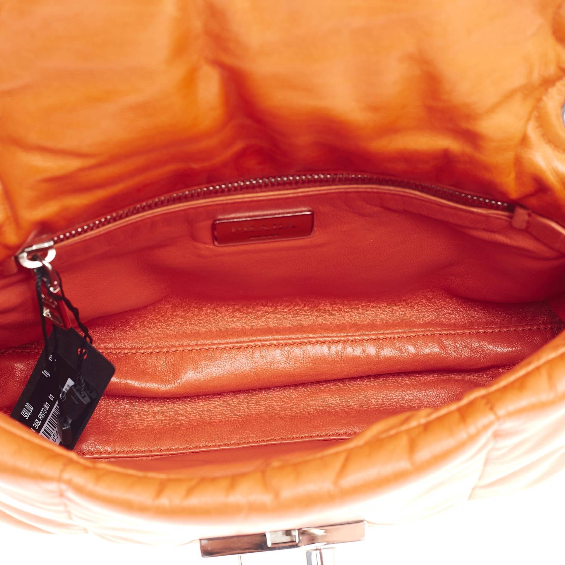 Women's or Men's Prada Bomber Chain Flap Bag Nappa Leather Medium