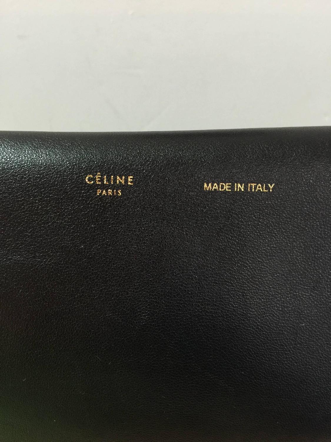 celine micro vs mini - Celine Folded Clutch Leather Large For Sale at 1stdibs