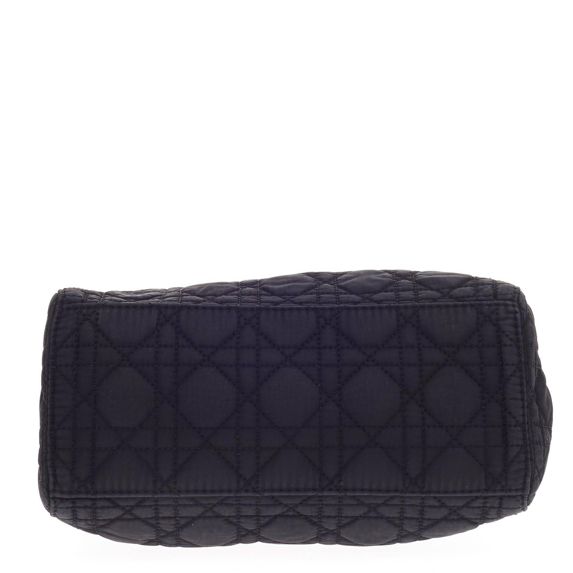 Women's or Men's Christian Dior Lady Dior Cannage Quilt Nylon Medium