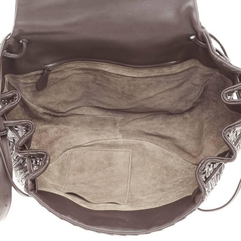 Bottega Veneta Flap Messenger Bag Intrecciato Nappa Medium In Good Condition In NY, NY