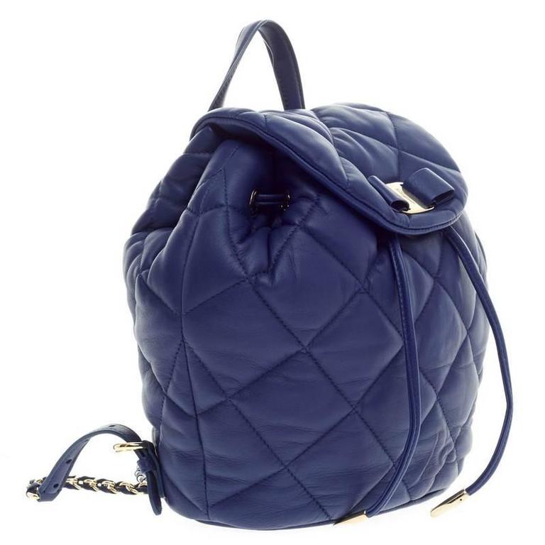Salvatore Ferragamo Giuliette Backpack Quilted Leather at ...