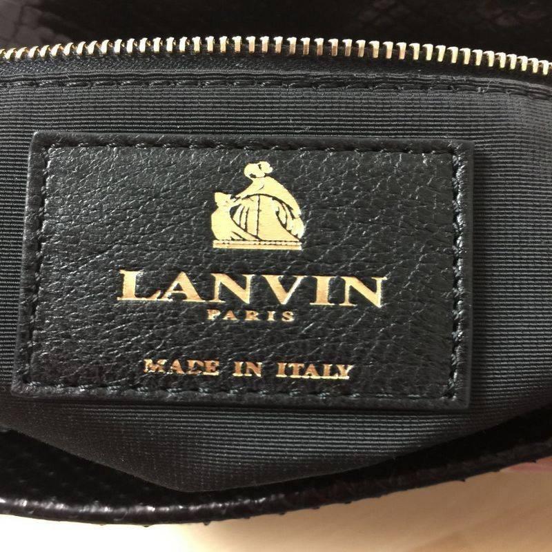 Lanvin Sugar Flap Shoulder Bag Python Medium 2