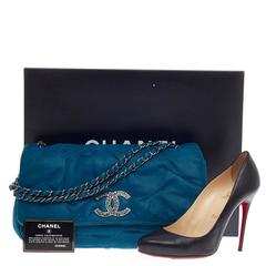 Chanel Glint Flap Bag Iridescent Calfskin East West