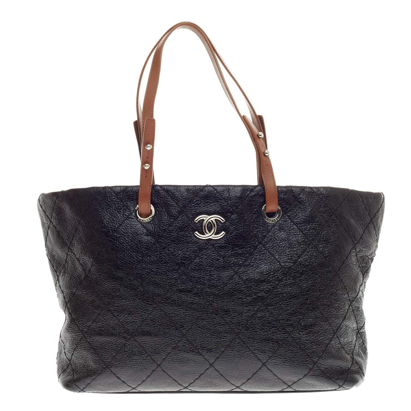 Chanel On the Road Tote Quilted Leather Small at 1stDibs