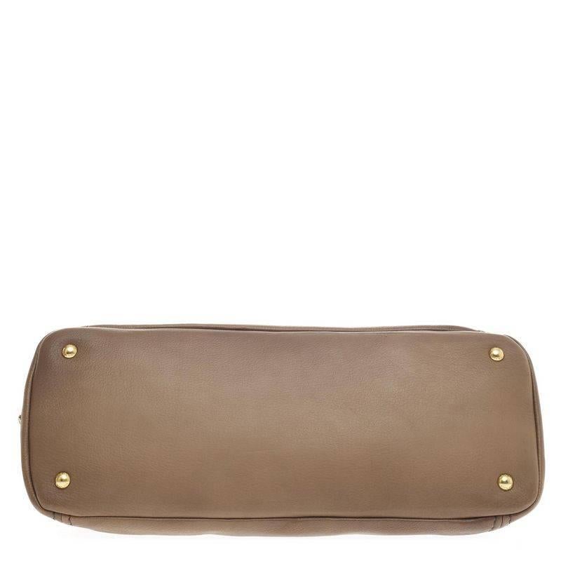 Women's or Men's Prada Flat Frame Convertible Satchel Leather Large