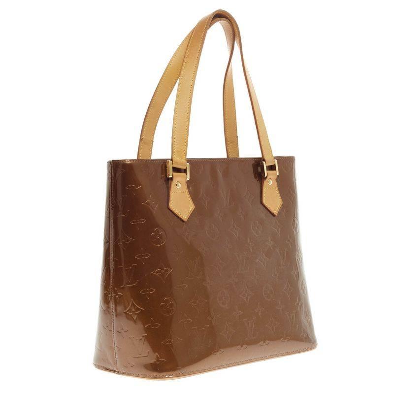 Louis Vuitton Houston Tote Monogram Vernis In Good Condition In NY, NY